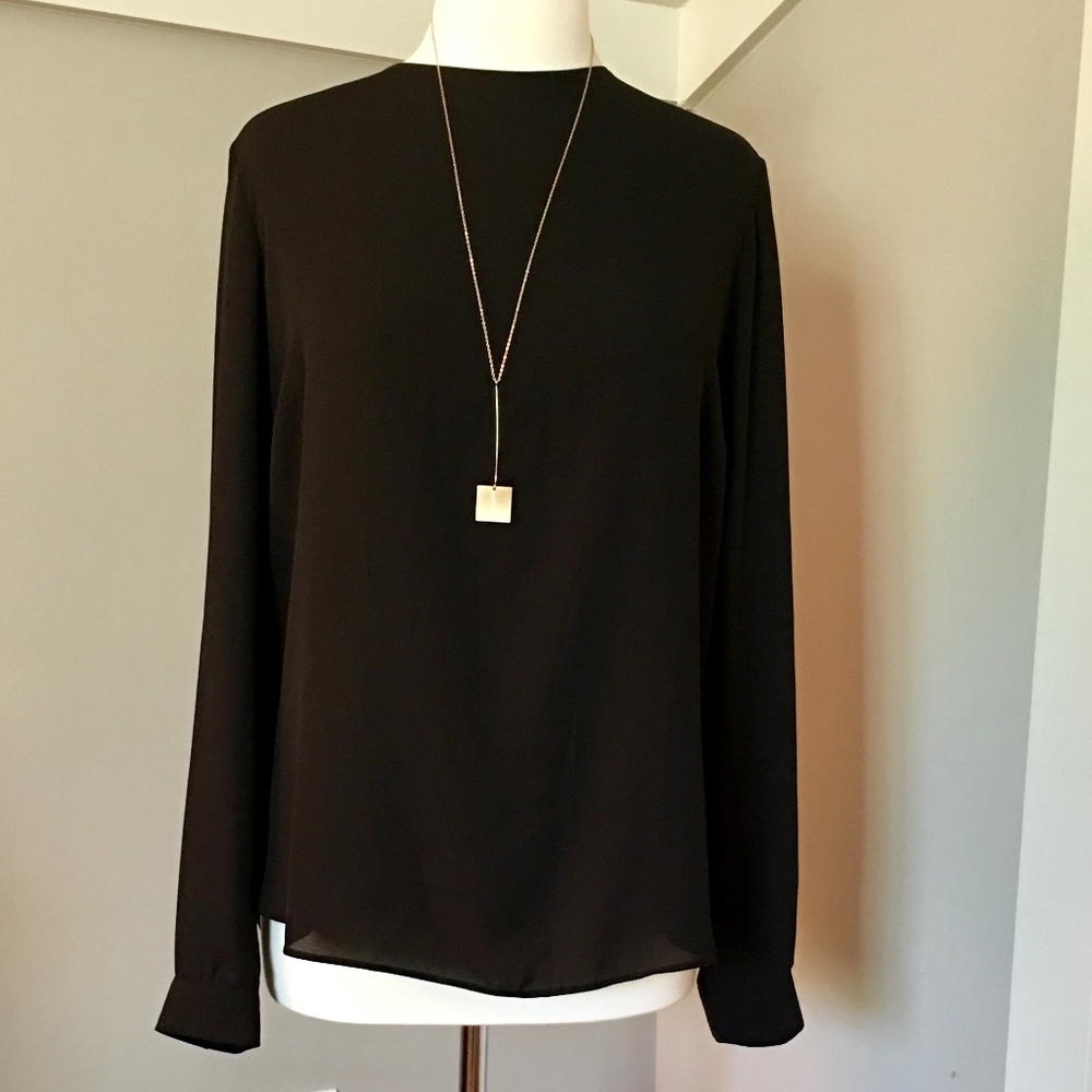 NWT ASOS Backless Long Sleeved Blouse